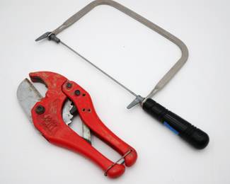 6" Steel Coping Saw & Type 42mm Ratchet Pipe Cutter
