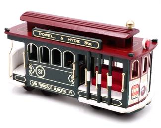 Gatco San Francisco Cable Car Wooden Music Box