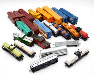 Assortment of Model Train Cars (Total of 24)