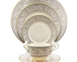 Lot 151  
Renaissance Grey by FRANCISCAN China, Five Piece Setting for Four (4)