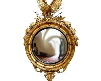 Lot 003   
Federal Admiral Eagle Convex Mirror, Large