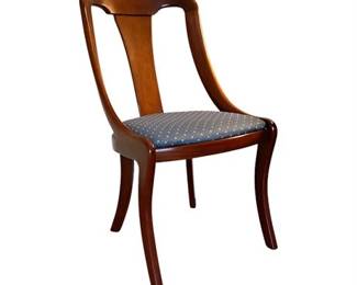 Lot 067   
Mahogany Empire Style Occasional Side Chair