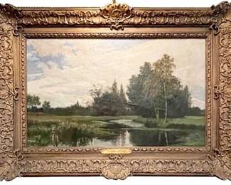 Lot 028   
Charles-François Daubigny (1817 - 1878) 1872 Oil Landscape