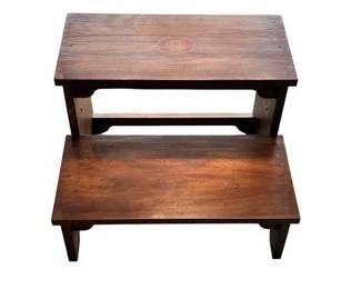 Lot 305   
Vintage Mahogany Wood Bed Step