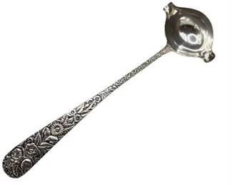 Lot 027-155  
S. Kirk and Son Repousse' Sterling Silver Punch Ladle