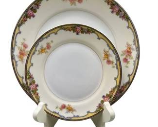 Lot 234   
Noritake Oxford China Luncheon and Dessert Plate Service for Six (6)