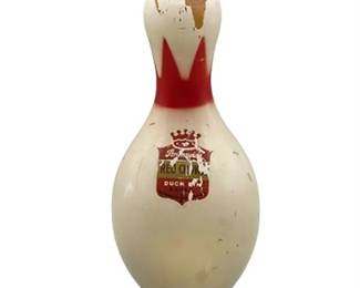 Lot 237   
1950s Brunswick Red Crown Wooden Bowling Pin