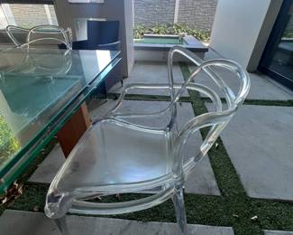 31. Set of six ghost Chairs