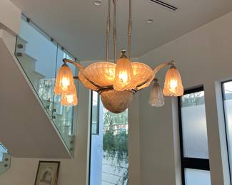 Art deco chandelier shown list circa 1925