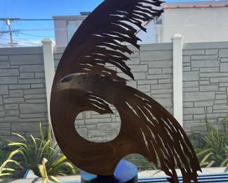 35. John Ritchie Eagles sculpture bronze