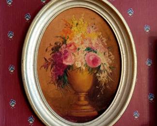 One of two original oil paintings. A matched pair...lisred artist.