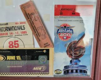 Vintage race tickets