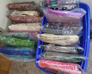 Large amount of fabric.  Prepackaged 