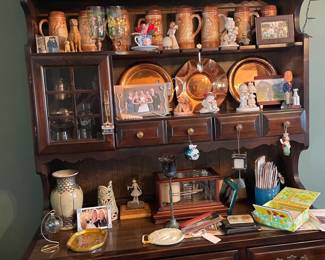 . . . china hutch filled with treasures