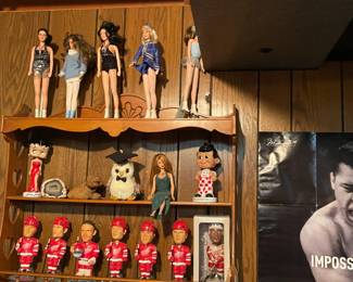 . . . great treasures!  Barbies, Big Boy, Betty Boop, Red Wing bobble heads