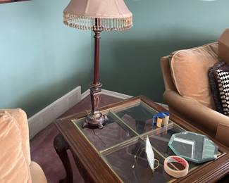 . . . end table and lamp