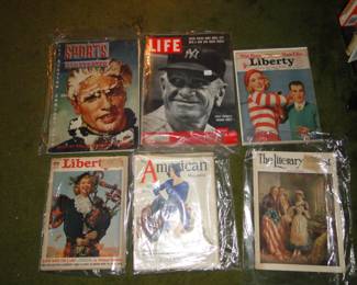 Sports magazines, from the 1930's