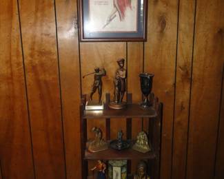 Lots of great golfing trophies