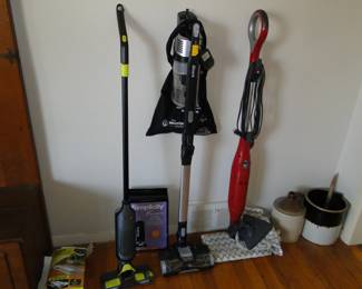 Cleaning supplies and country crocks