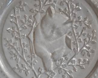 Kitty cat glass plate, dining room