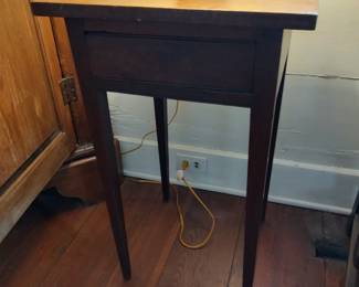 Blind single drawer stand, walnut, southern, probably North Carolina, early 19th century