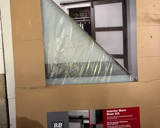 Interior barn door kit