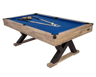Stock photo of pool table assembled.