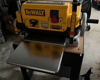 Dewalt planer on stand