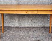 Vintage Shaker Stylel Drop Leaf Single Drawer Long Harvest Table
