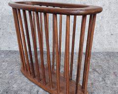 Arthur Umanoff MCM Mid Century Modern 1960's Walnut Magazine Rack Holder
