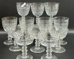 Ribbed MCM Pedastal MARGARITA GLASS GOBLETS
