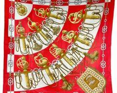 Authentic Hermes Paris Cliquetis 100% SiIk Scarf By J. Abadie
