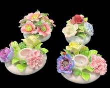 Three Fine Royal Adderley and one Royal Doulton Fine China Flowers
