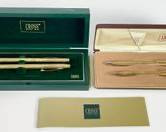 2 Cross Gold Plated & Filled Ballpoint Pen & Mechanical Pencil Sets In Box
