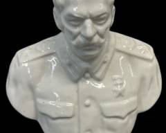 Vintage 1950/60s Joseph Stalin USSR Soviet Union Porcelain Figurine Bust
