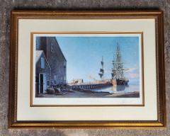 John Stobart Straight Wharf Nantucket Framed Print
