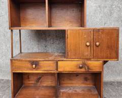 Vintage Tiered Book Display Case MCM Mid Century Modern Style
