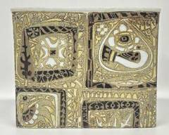 Vintage Royal Copenhagen Porcelain Art Pottery Slab Vase Mid Century Modern MCM
