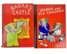Vintage 11.25" High Laurent De Brunhoffs Babar and His Children and Babars Castle, 1966 And 1962 Publications

