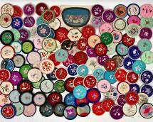 Antique Chinese Embroidery Lot. Beautiful Pieces. One Marked Ch Ing Dynasty Circa 1862-1874 Great for quilting /Patchwork Textiles
