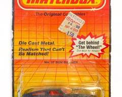 Vintage 1983 Matchbox No. 37 Sun Burner Die Cast Metal Collectible Toy Car in Original Packaging
