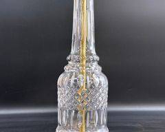 Genuine Frederick Cooper Chicago Fine Cut Crystal Lamp and Brass Base
