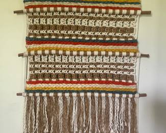 Following are just a few of a large collection of Hand Made Macrame Pieces