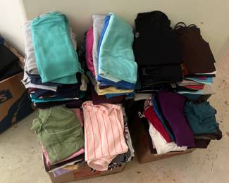 Oh the cloths and shoes! Boxes full and full closets!