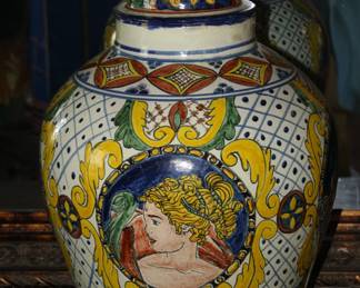 This Very Large Vintage Mexican Ginger Jar is just one of the MANY pieces of pottery in this Awesome Sale