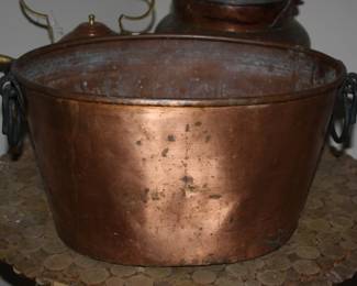 Large Antique Copper Pot