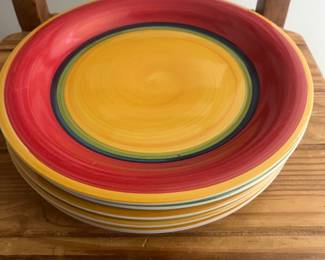 Royal Norfolk Mambo Rainbow Dinner Plates