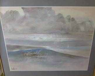 Large Mid Century Modern Lee Reynolds Sea/Landscape Painting, Signed