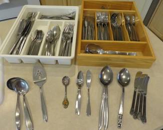 Stainless Flatware Sets, Serving Pieces