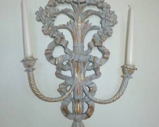 Baroque Wooden Wall Sconce